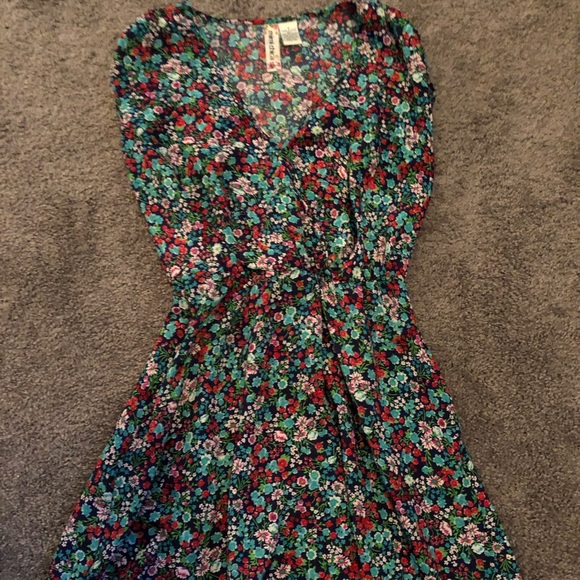 Flower print mini dress - Picture 2 of 2